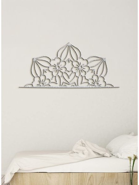 Dřevěná mandala půlkruh CROWN