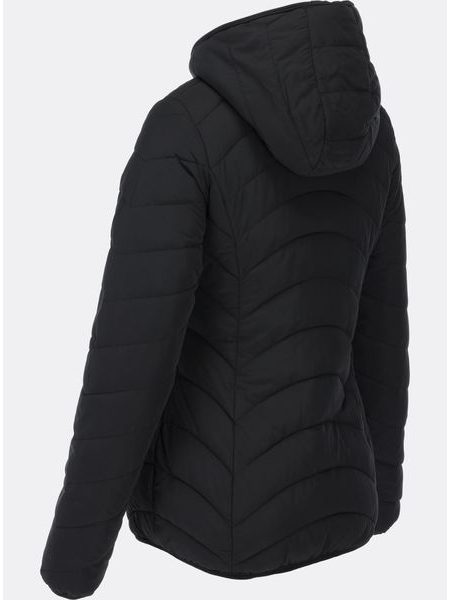 Dámská zimní bunda s plyšovou podšívkou černá