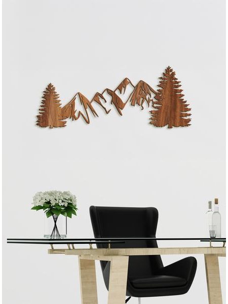 Dřevěná dekorace na zeď HORY