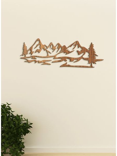 Drevený obraz Silueta Hôr