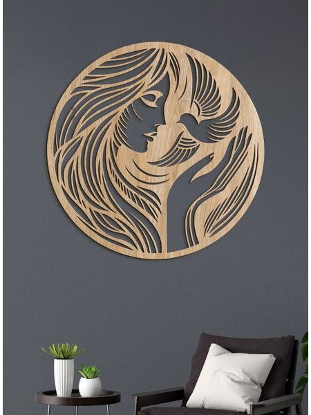 Drevený obraz ženská nežnosť