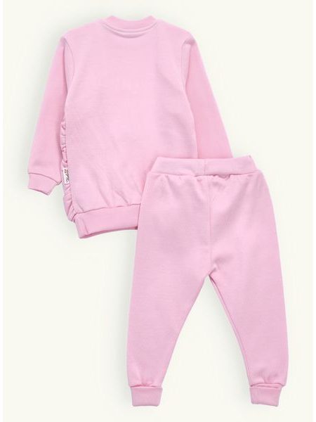 Dojčenská tepláková súprava TRI MAŠLIČKY ružová