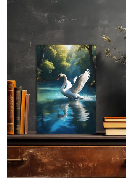 Obraz na stenu labuť na vode