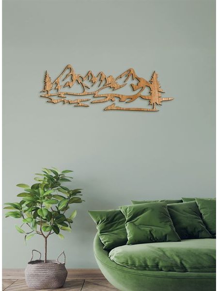 Drevený obraz Silueta Hôr