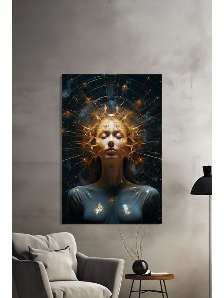 Obraz na stenu - Meditujúca žena - nekonečnosť myšlienok