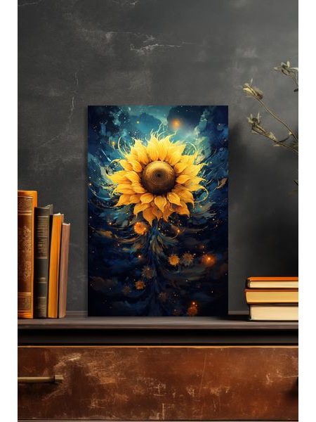 Slnečnica na hviezdnom pozadí