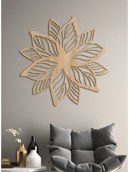 Luxusní dřevěná mandala Flower of Life