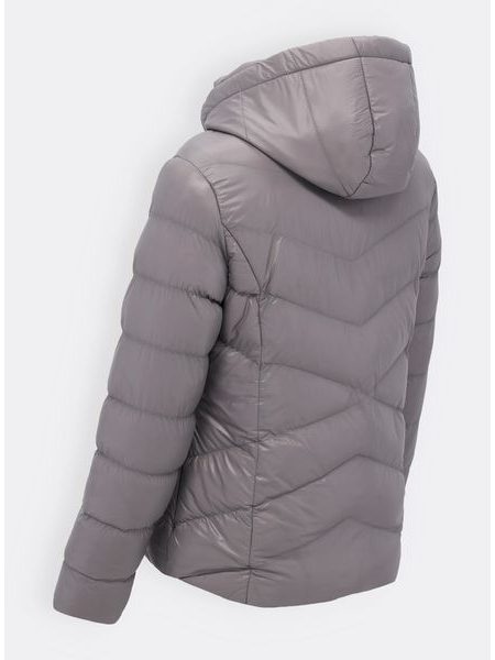 Dámska prešívaná bunda sivá