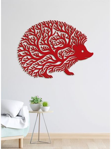 Dekorativní dřevěný obraz Ježek