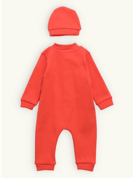 Detské rebrované body s čiapkou oranžové