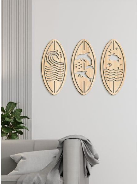 Trojdielny obraz na stenu SEA