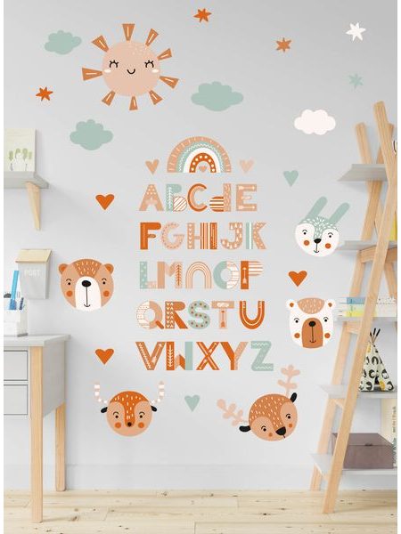 Veselá abeceda s indiánským motivem