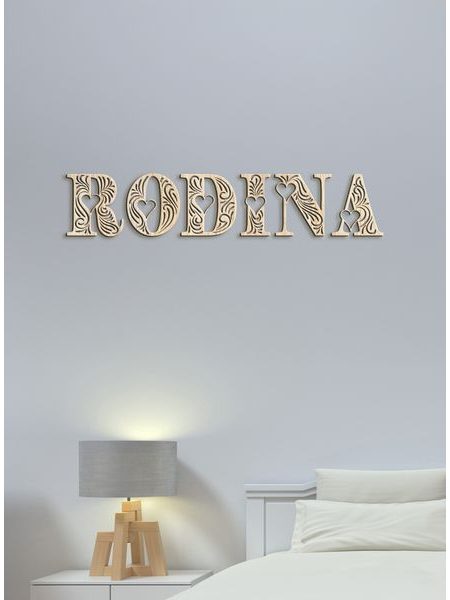 Drevený nápis RODINA