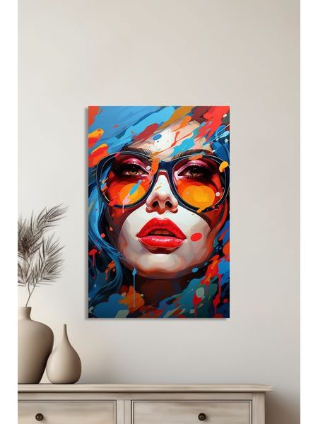 Portrét ženy Pop art