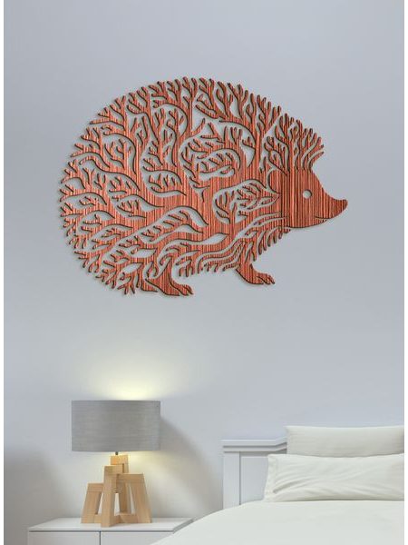 Dekorativní dřevěný obraz Ježek