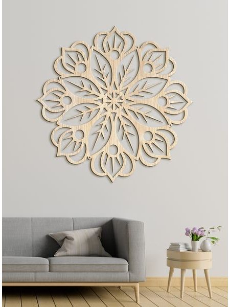 Dřevěná mandala na zeď BLOOM