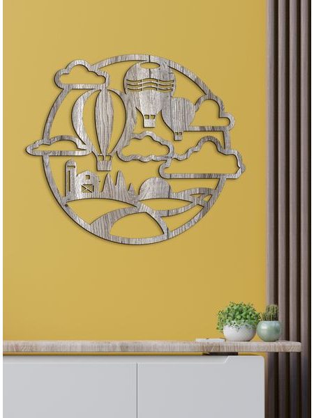 Drevený obraz na stenu let Balónom