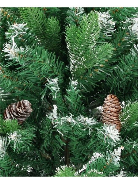 Umelý vianočný stromček Borovica Strieborná so šiškami