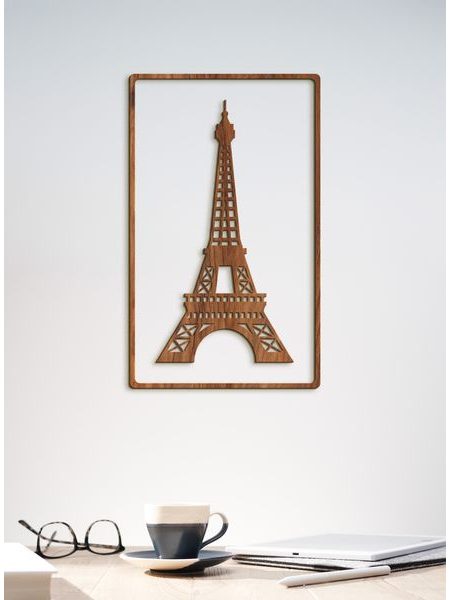 Dřevěný obrázek Eiffelovy věže