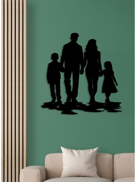 Dřevěný nástěnný obraz RODINA