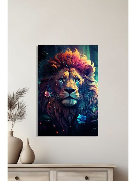 Obraz na stenu lev AI