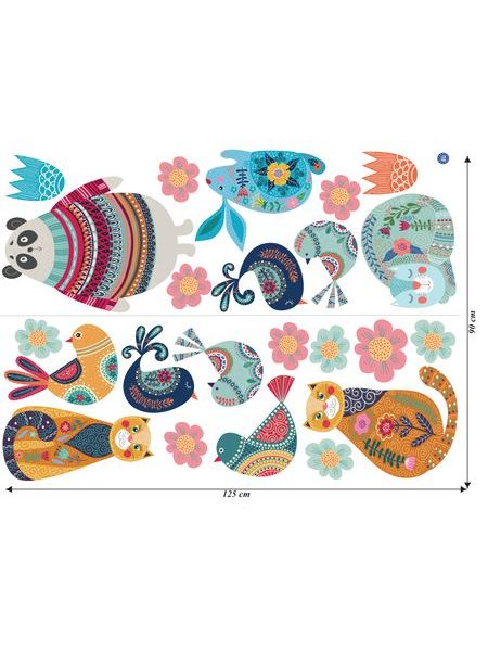 Zvieratká v štýle FOLK