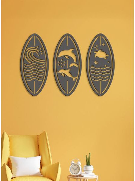 Trojdielny obraz na stenu SEA