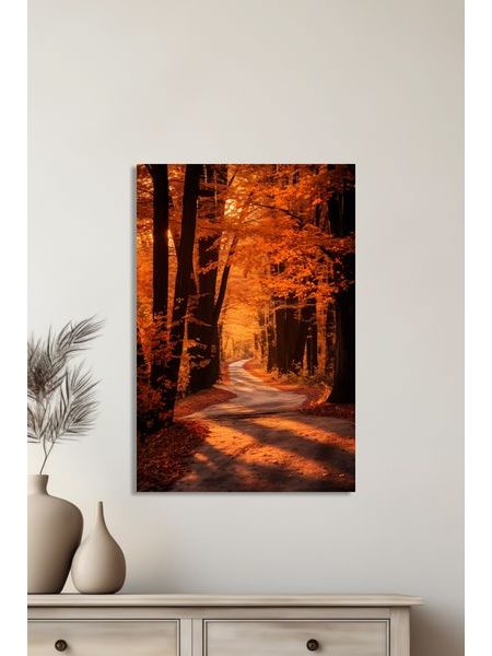 Obraz na stenu - Lesná cesta - jeseň
