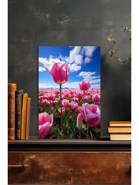 Obraz na stenu ružové tulipány