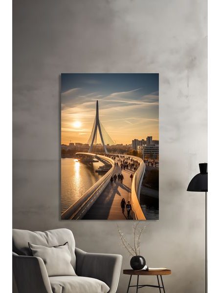 Obraz na stenu prechádzka mostom