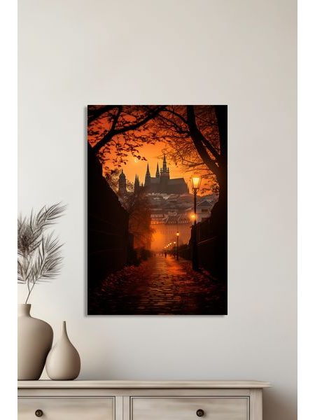 Obraz na stenu Pražský hrad vo večernom šere