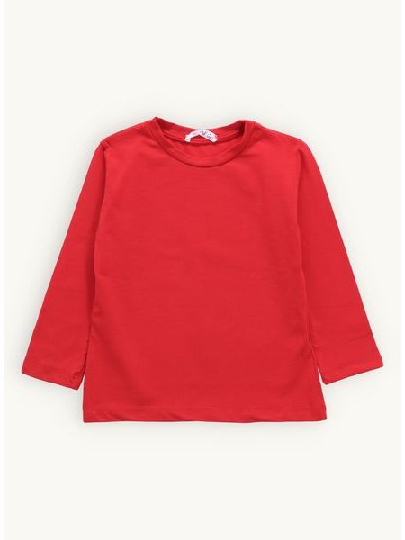 Dětské tričko bez potisku červené
