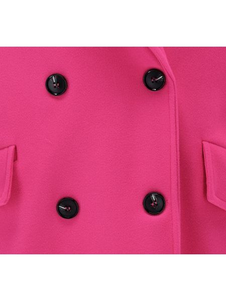 Dámský oversize kabát zářivě růžový