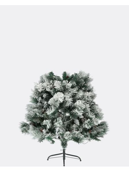 Umelý vianočný stromček Smaragdový rozmarín – Zasnežený so šiškami