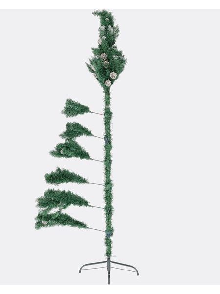 Umelý vianočný stromček Smrek Rysy - Zasnežený so šiškami