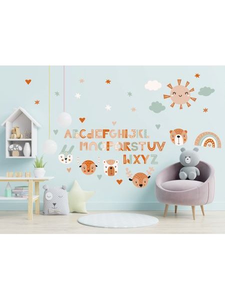 Veselá abeceda s indiánským motivem