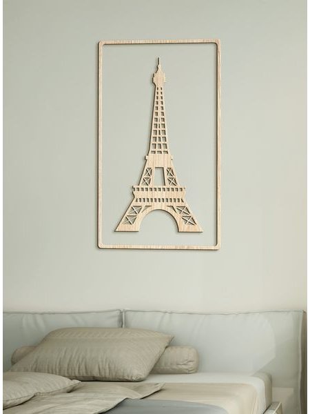 Dřevěný obrázek Eiffelovy věže