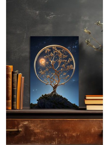 Obraz na stenu zlatý strom života