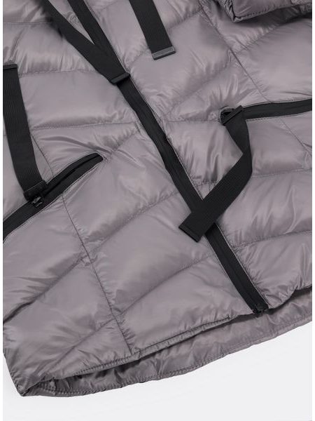 Dámska prešívaná bunda sivá