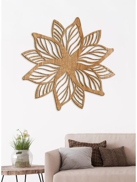 Luxusní dřevěná mandala Flower of Life