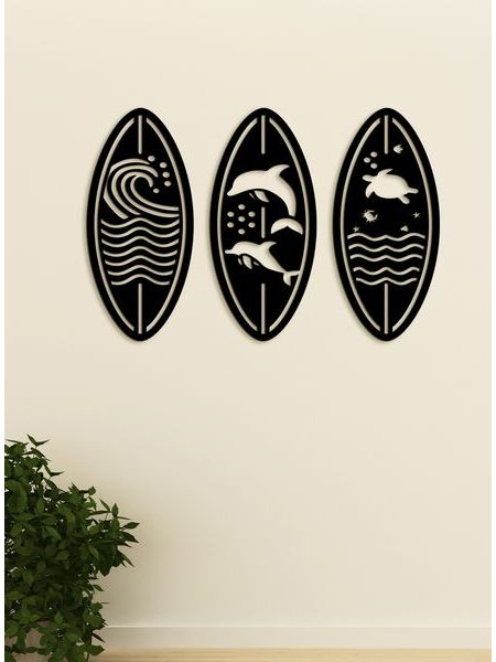 Trojdielny obraz na stenu SEA