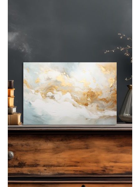 Zlatý obraz na stenu abstrakt