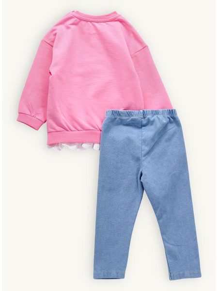 Dětská tepláková souprava ÚSMĚV růžová