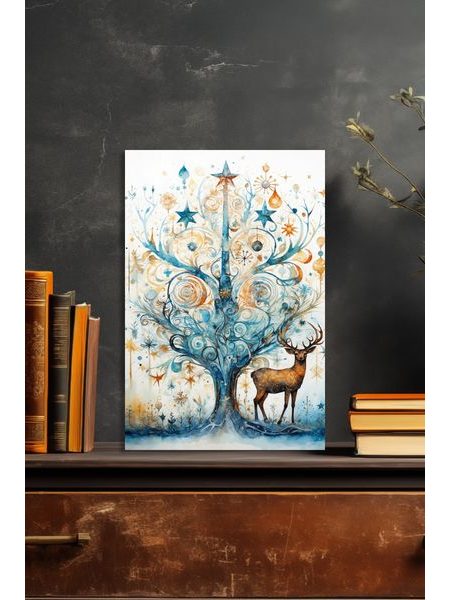Obraz na stenu - Jeleň pod rozprávkovým stromom