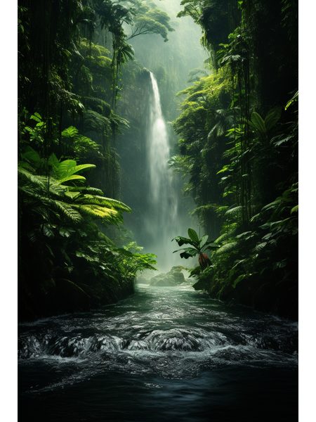 Vodopád v džungli