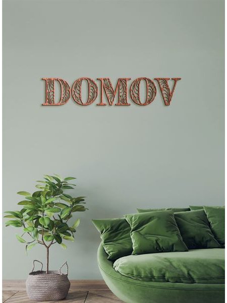 Drevený nápis "DOMOV"