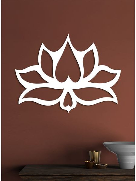 Drevený obraz na stenu Kvet LOTOS