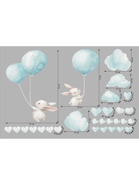 Létající zajíčci s balónky