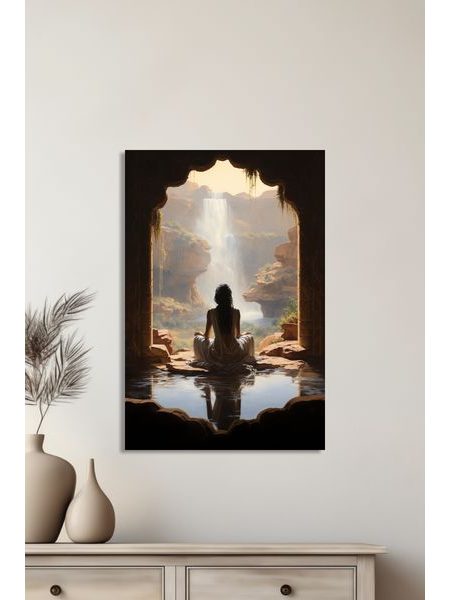 Obraz na stenu meditujúca žena