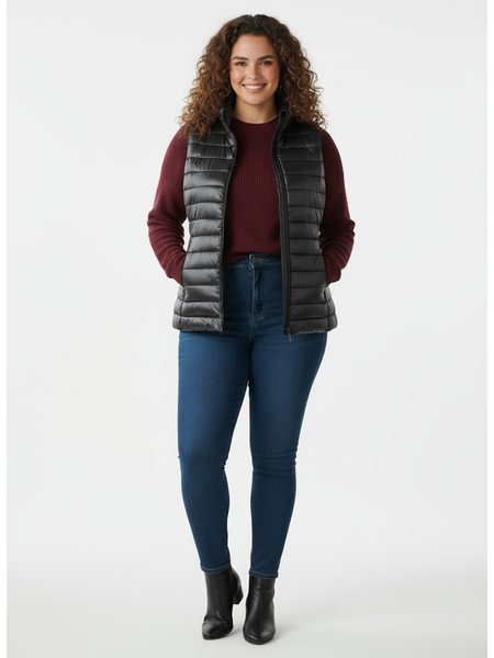 Dámska prešívaná vesta pre MOLETKY čierna